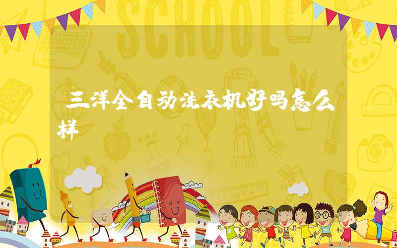三洋全自动洗衣机好吗怎么样