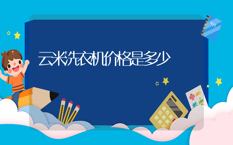 云米洗衣机价格是多少