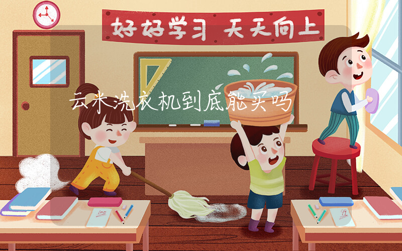 云米洗衣机到底能买吗