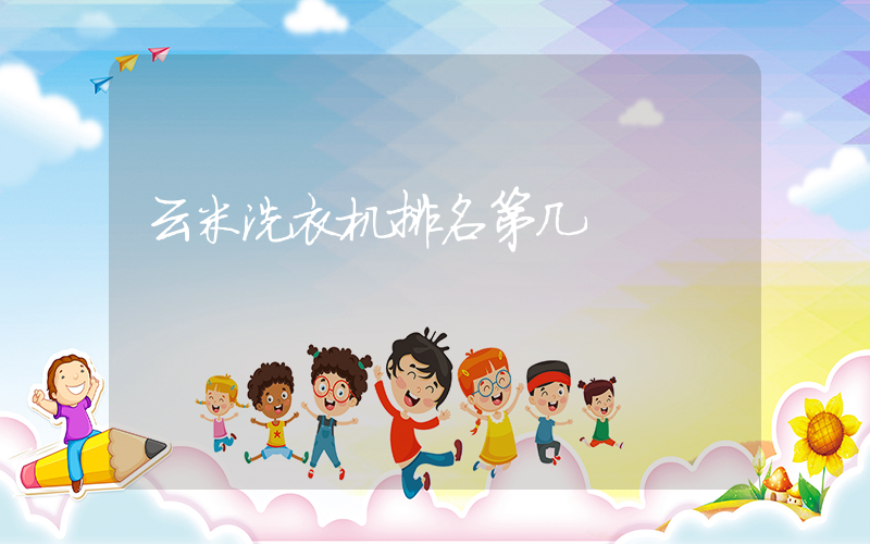 云米洗衣机排名第几
