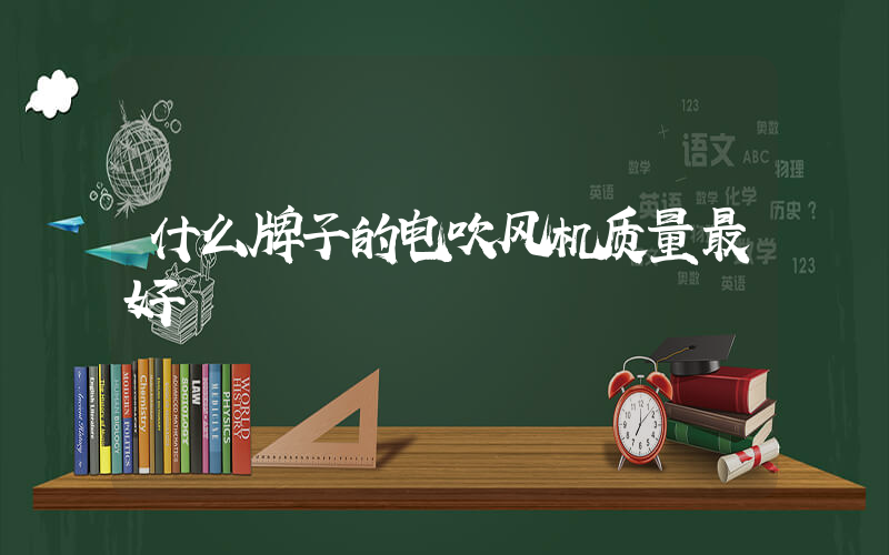 什么牌子的电吹风机质量最好