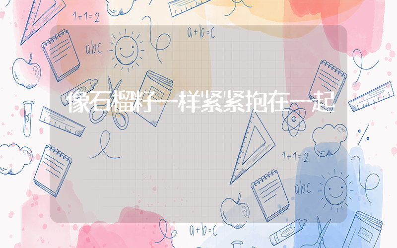 像石榴籽一样紧紧抱在一起