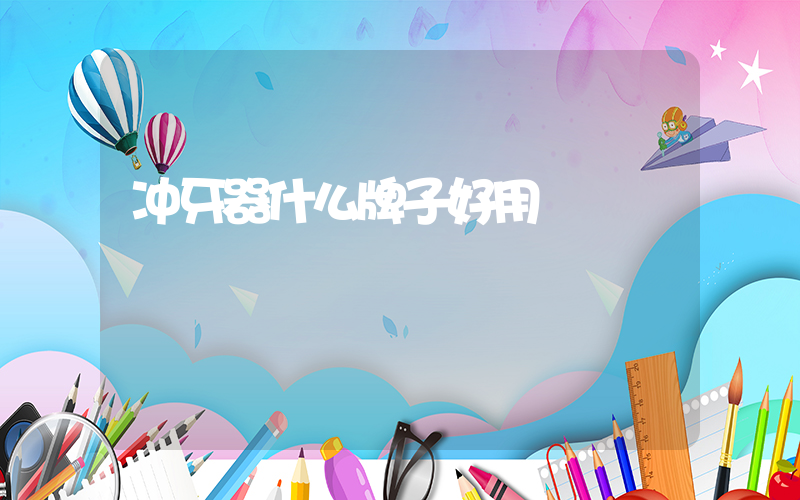 冲牙器什么牌子好用