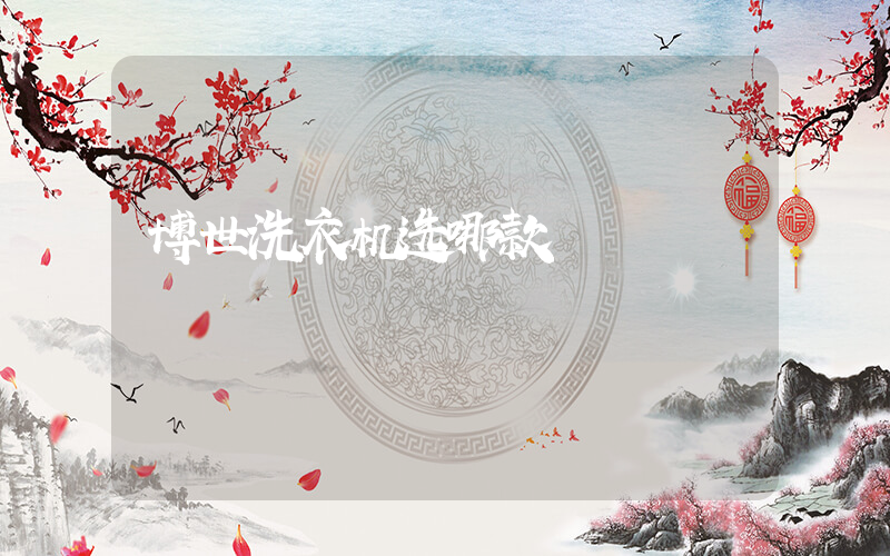 博世洗衣机选哪款