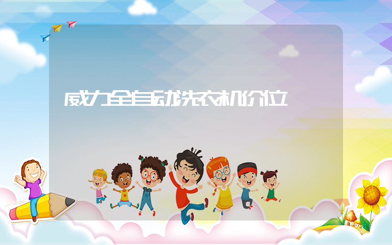 威力全自动洗衣机价位