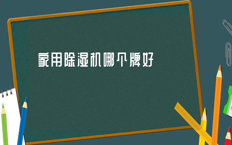 家用除湿机哪个牌好