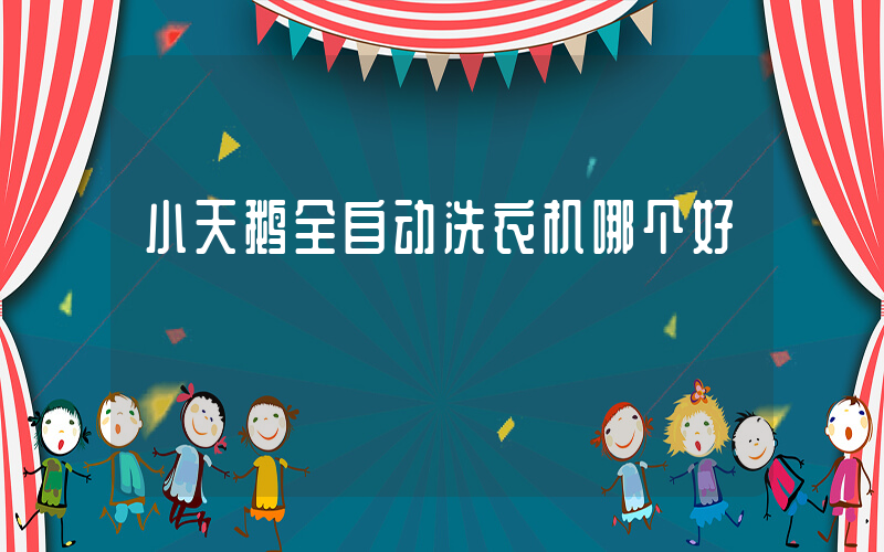 小天鹅全自动洗衣机哪个好