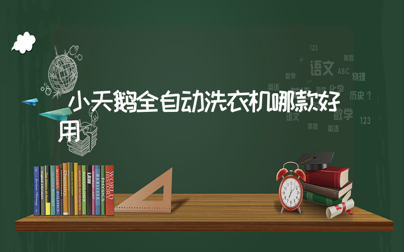小天鹅全自动洗衣机哪款好用