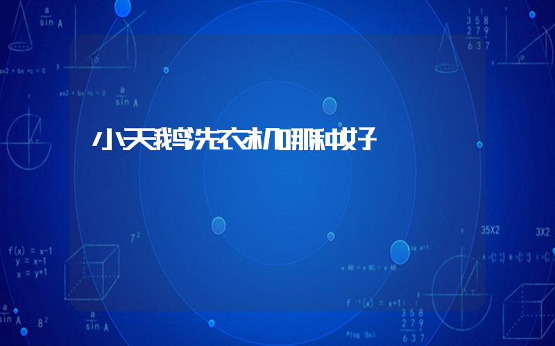 小天鹅洗衣机哪种好