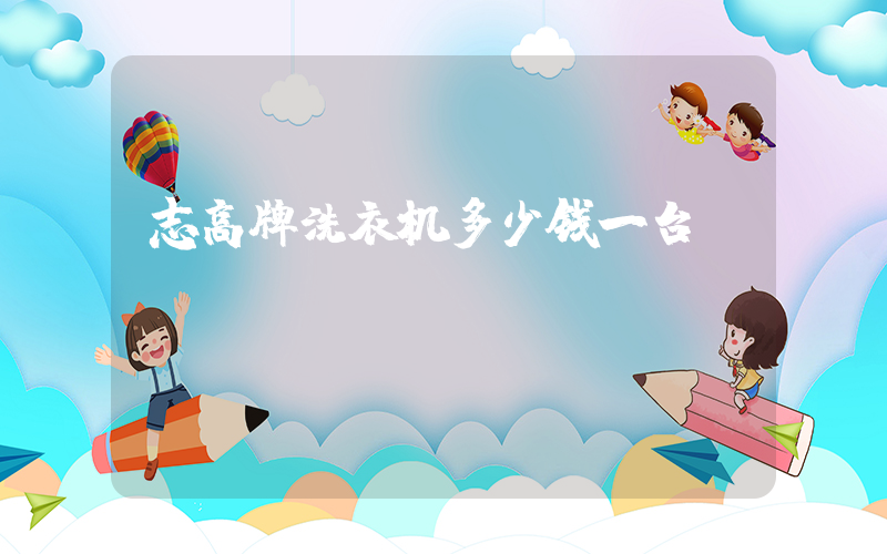 志高牌洗衣机多少钱一台