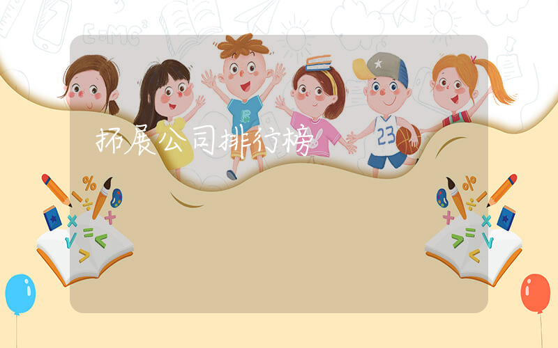 拓展公司排行榜