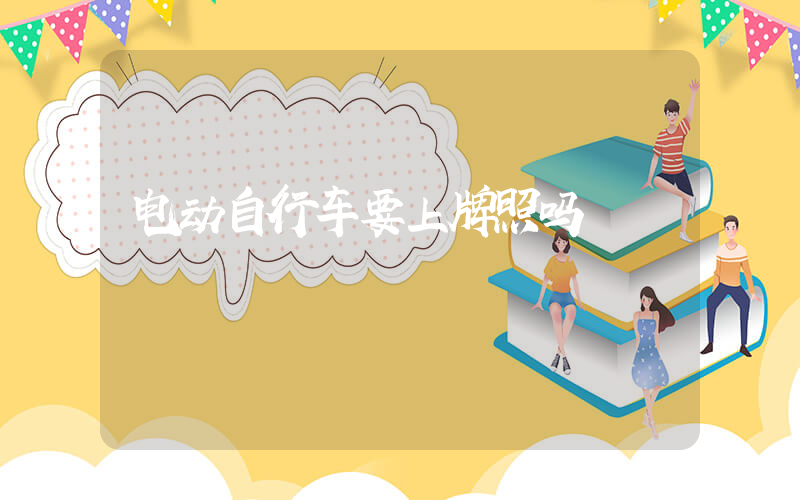 电动自行车要上牌照吗