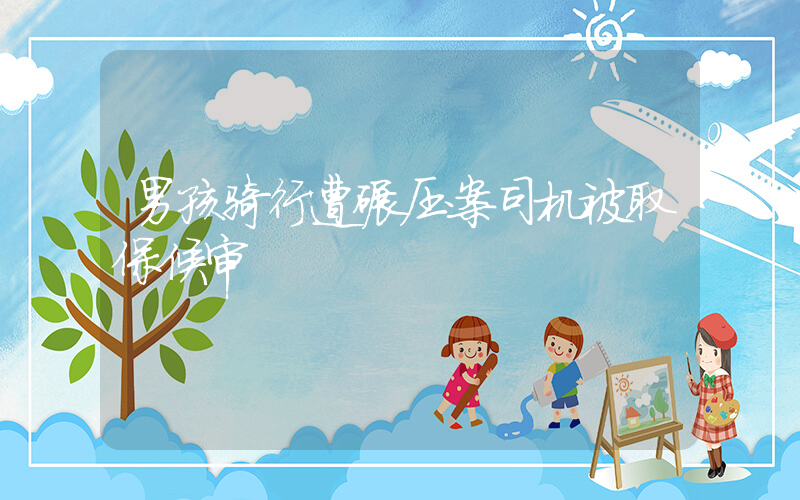 男孩骑行遭碾压案司机被取保候审
