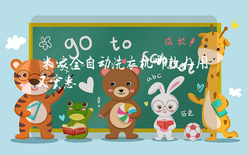米家全自动洗衣机哪款好用又实惠