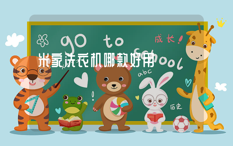 米家洗衣机哪款好用