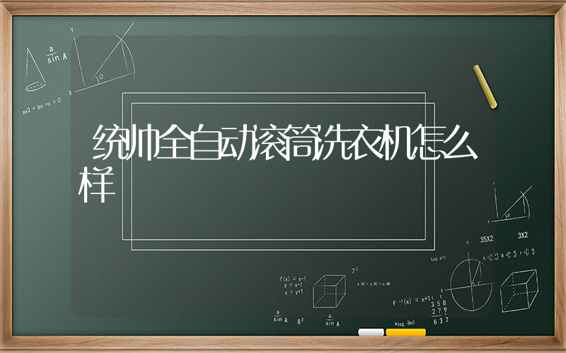 统帅全自动滚筒洗衣机怎么样