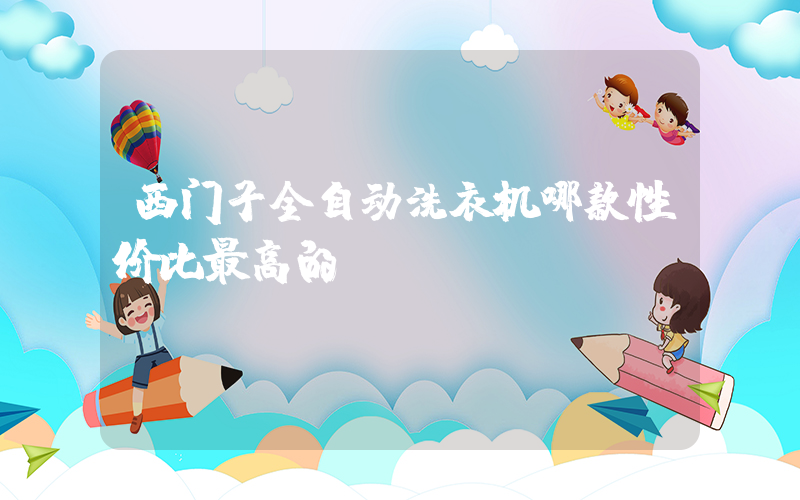 西门子全自动洗衣机哪款性价比最高的