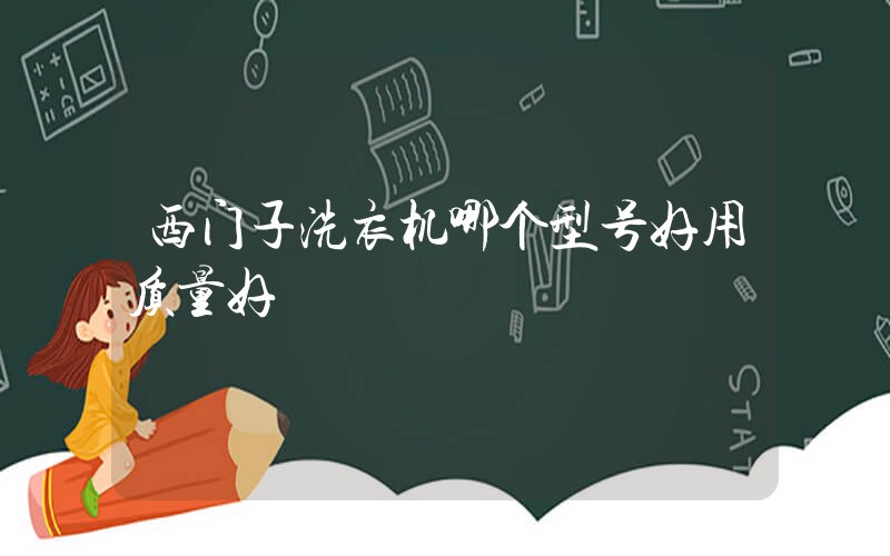 西门子洗衣机哪个型号好用质量好