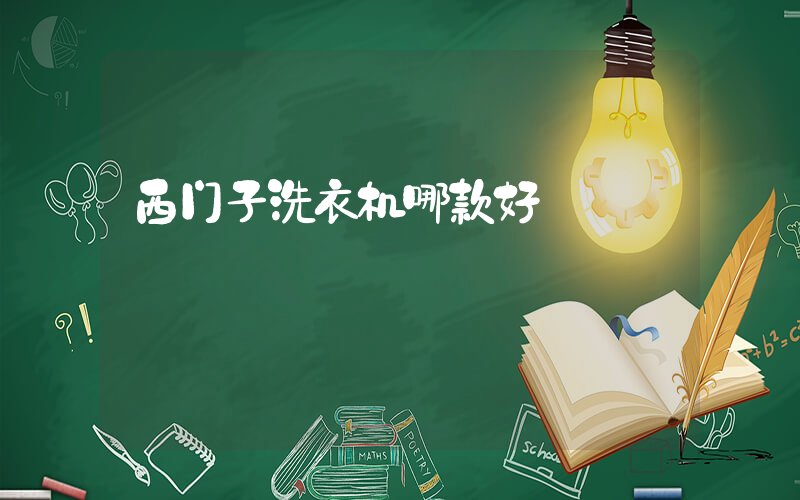 西门子洗衣机哪款好