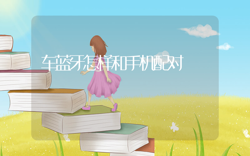 车蓝牙怎样和手机配对