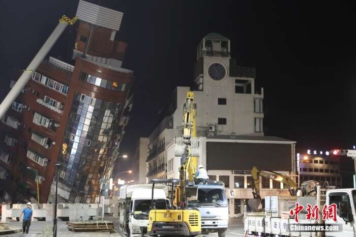 台湾发生7.4级左右地震